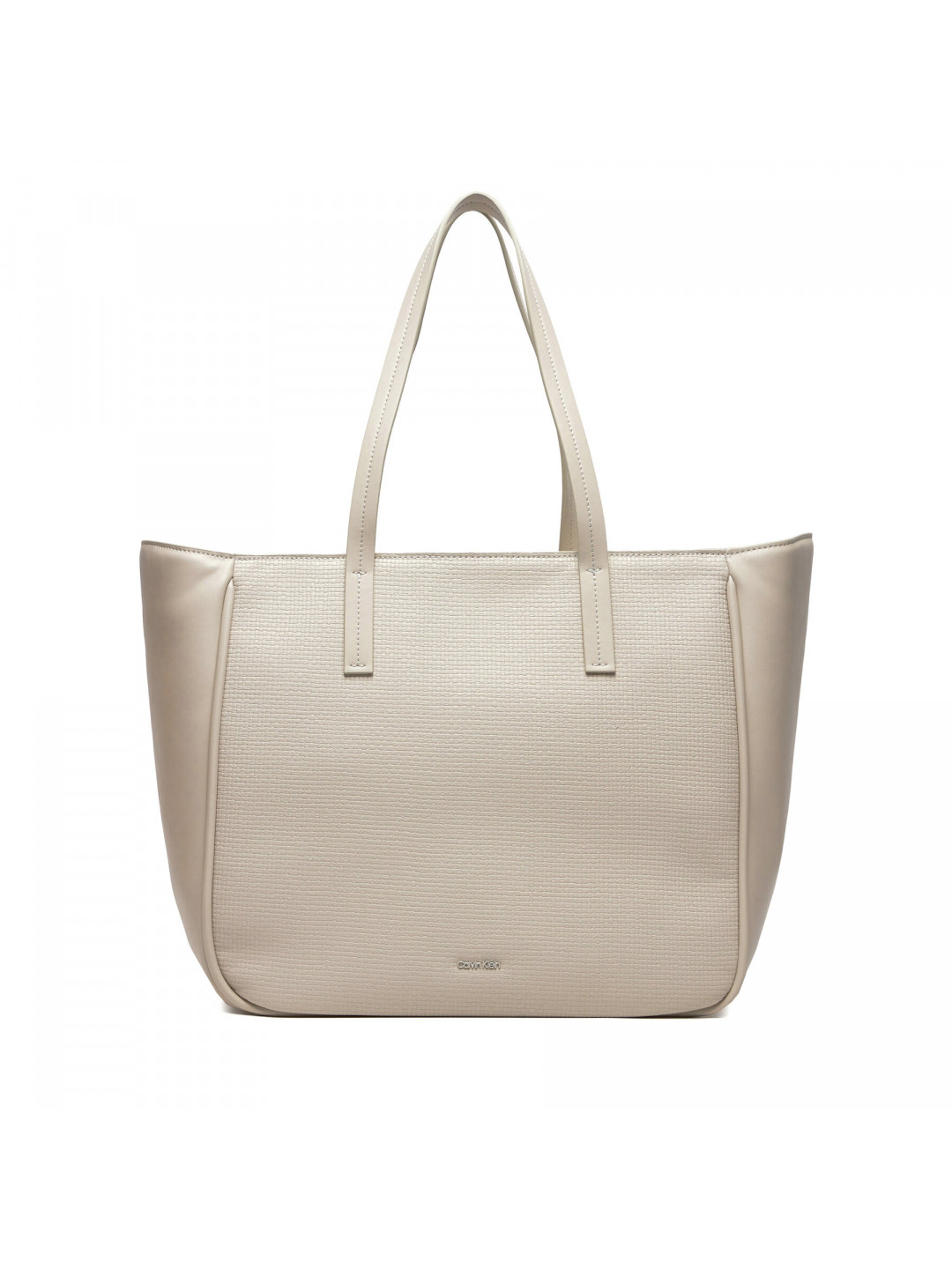 Kabelka Calvin Klein Jeans Ck Refine Md Shopper Braid K60K612137 Šedá